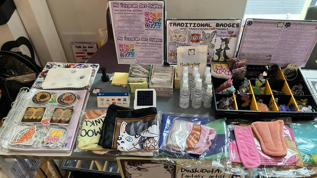 Table at NFC Artist Alley &#39;25